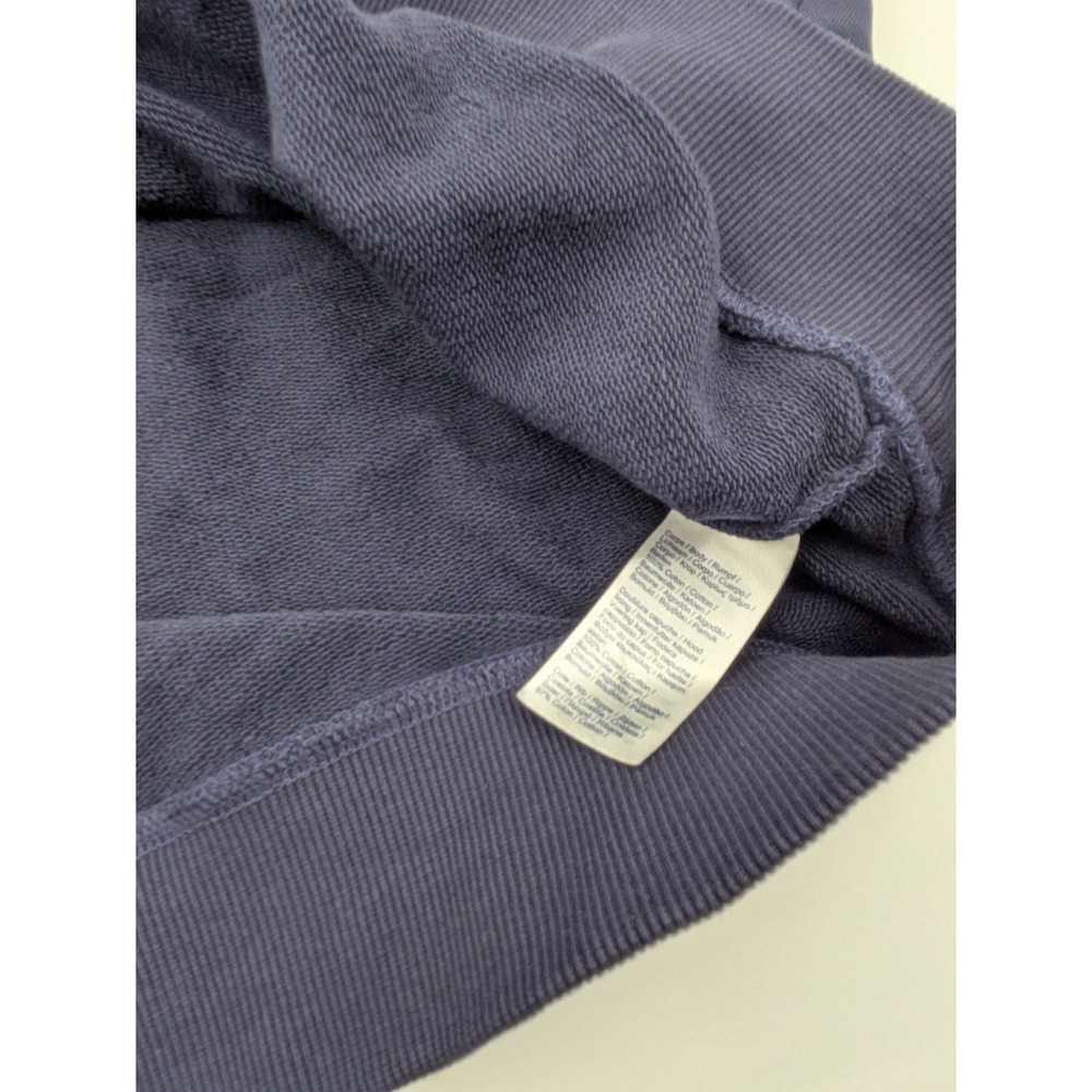 Lacoste LIVE Pullover Sweatshirt Size 2XL Navy Cloud Print Hoodie Tennis Players - Picture 8 of 11